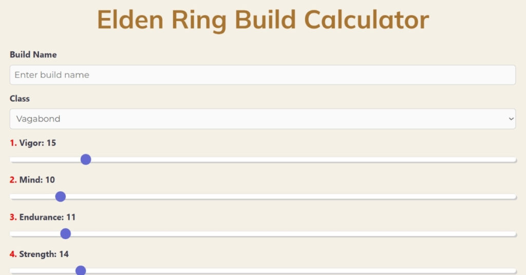 elden ring build calculator